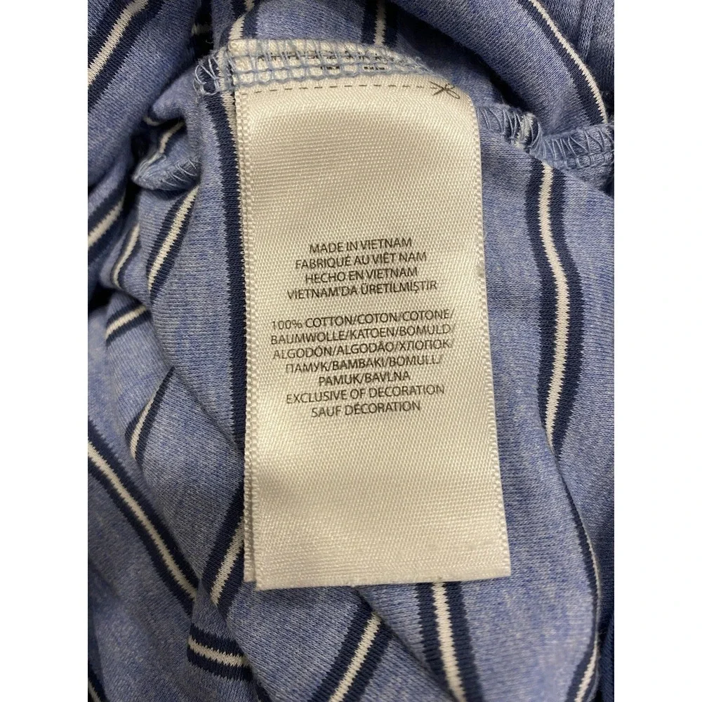 Polo Ralph Lauren Polo Shirt Mens XL Blue Classic Fit Soft Stripes Pony